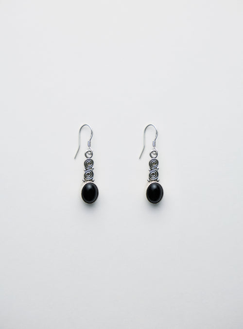 Spiral Oval Earrings