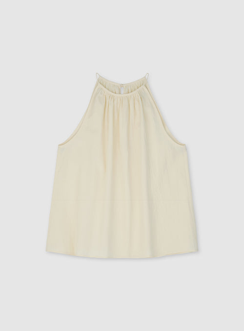 Antibes Halter Blouse (Cream)