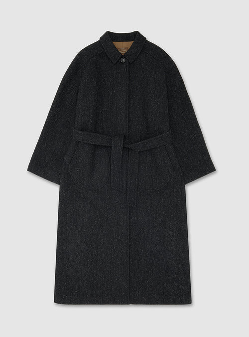 Belted Deck Coat (Herringbone)