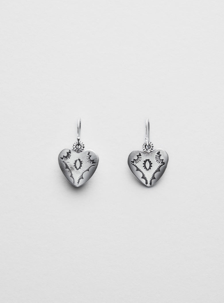 Indian Heart Earrings