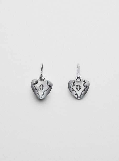 Indian Heart Earrings