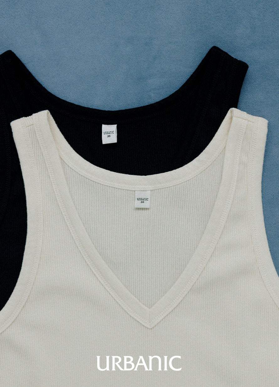 V-neck Sleeveless