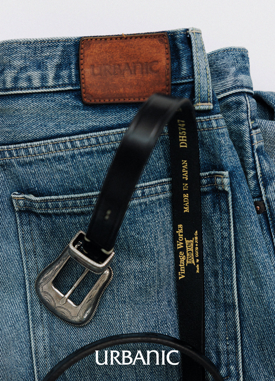 Benz Leather Western Belt