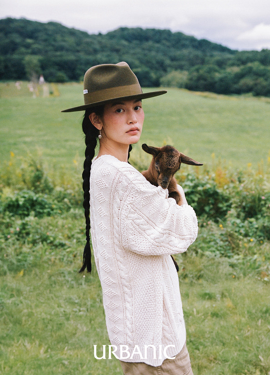 Cotton Aran Knit