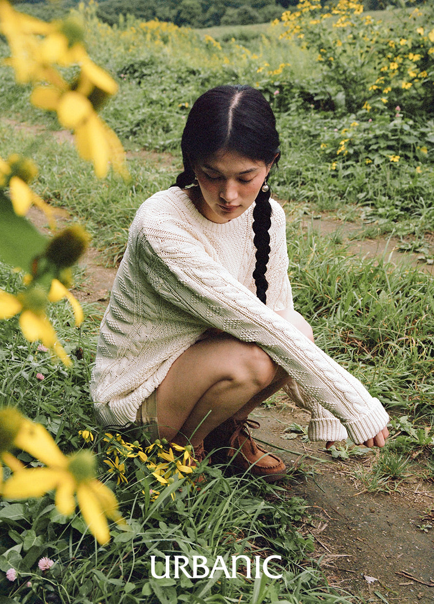 Cotton Aran Knit