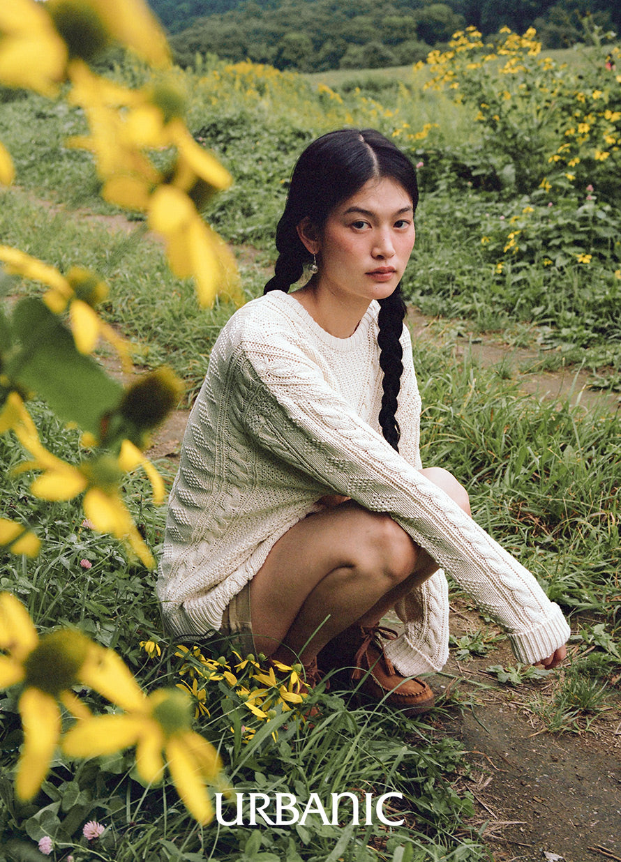 Cotton Aran Knit