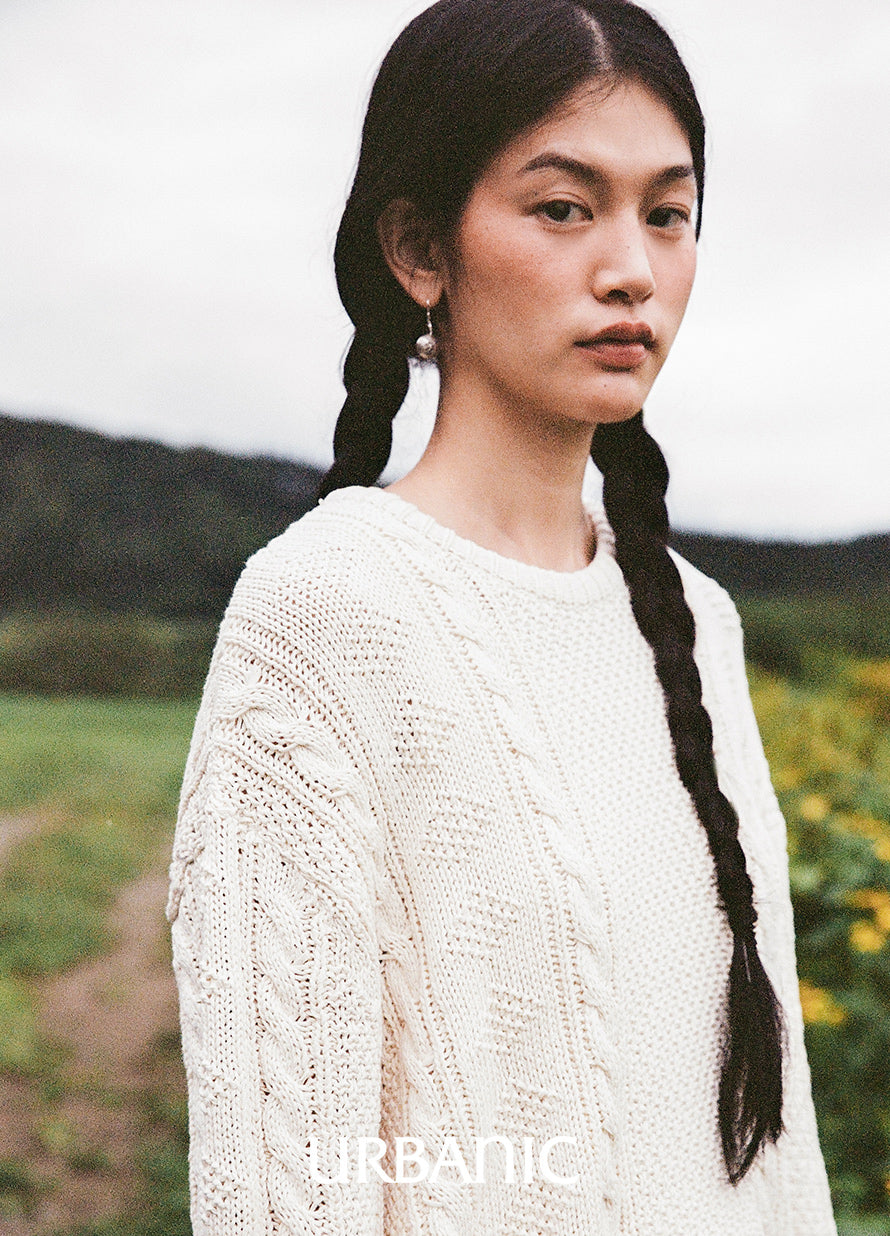 Cotton Aran Knit