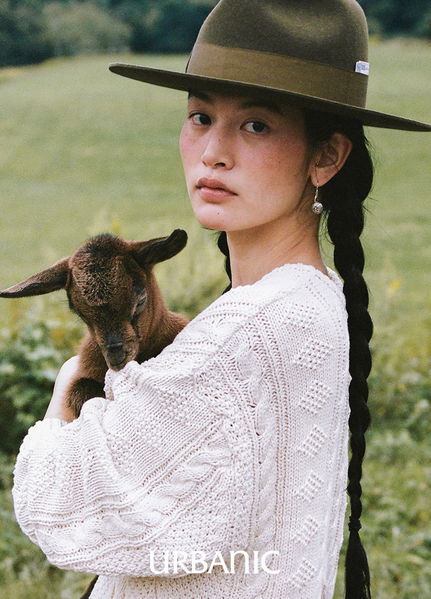 Cotton Aran Knit