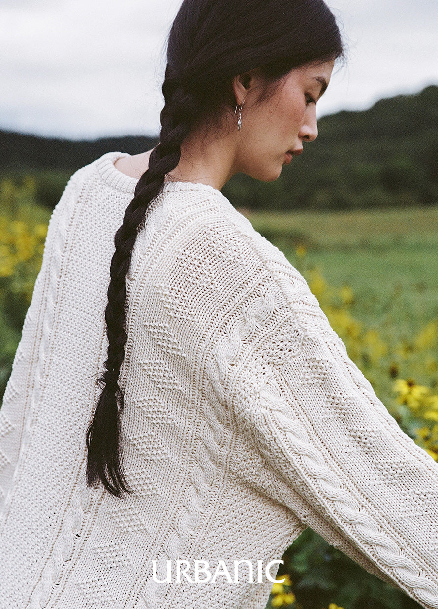 Cotton Aran Knit