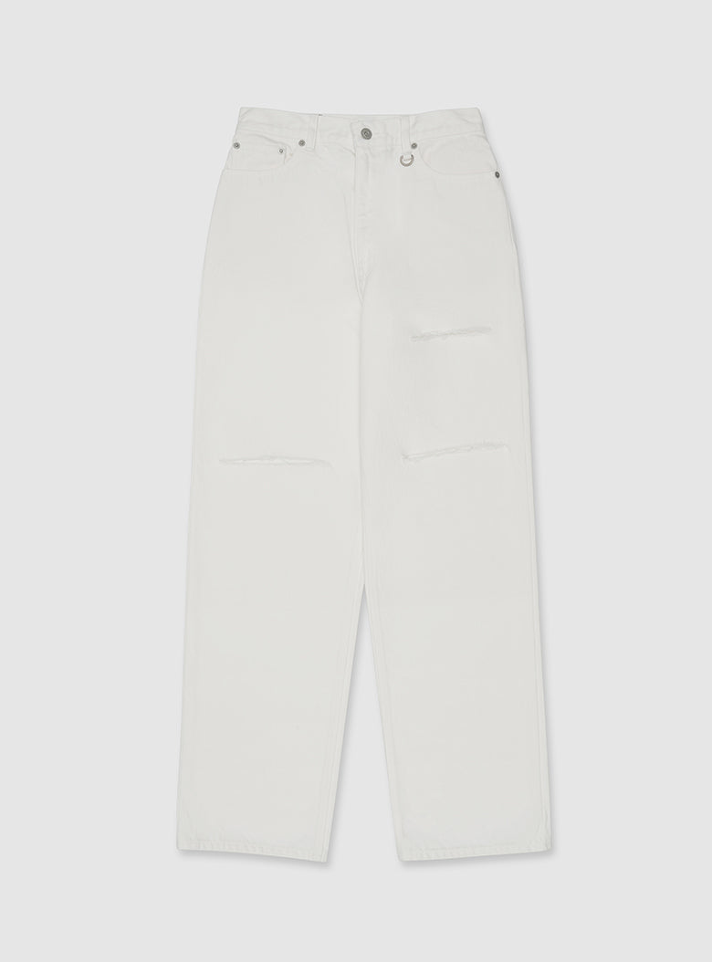 Destroyed Denim Pants (Off White)