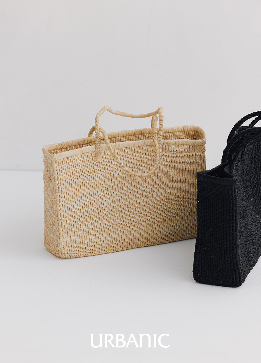 Raffia Shopper Bag