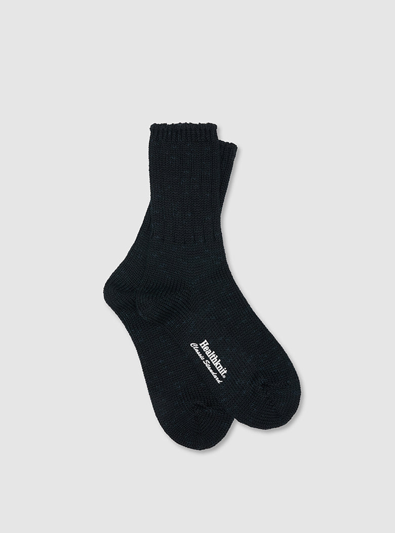 Slub Ribbed Socks