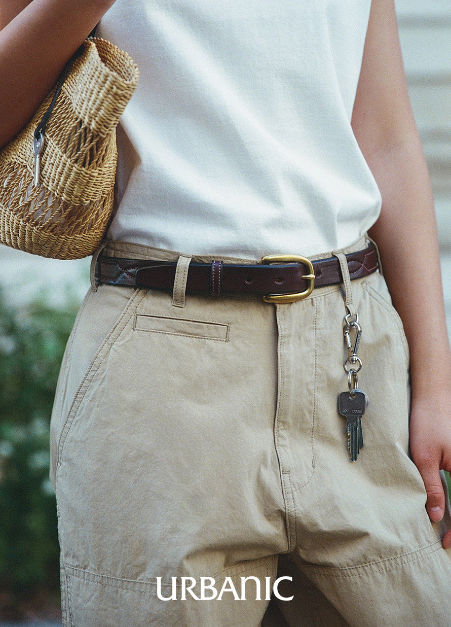 Stitched Pattern Belt