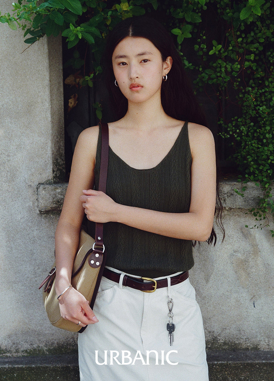 Stitched Pattern Belt