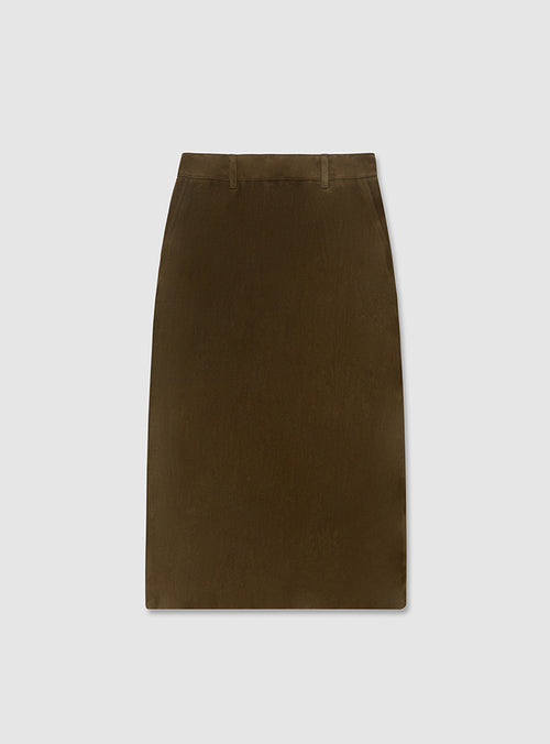Suede Milanese Skirt