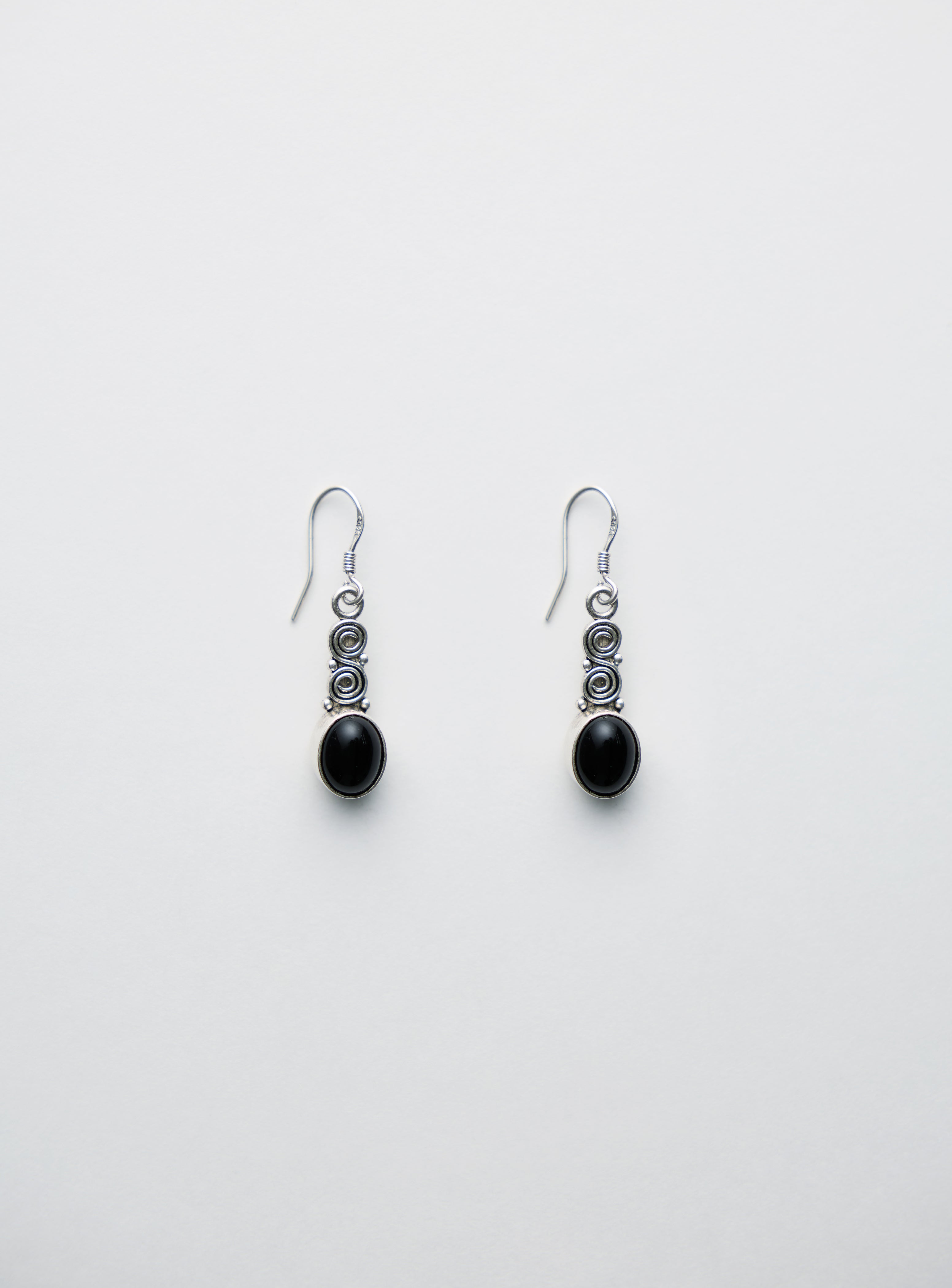 Spiral Oval Earrings