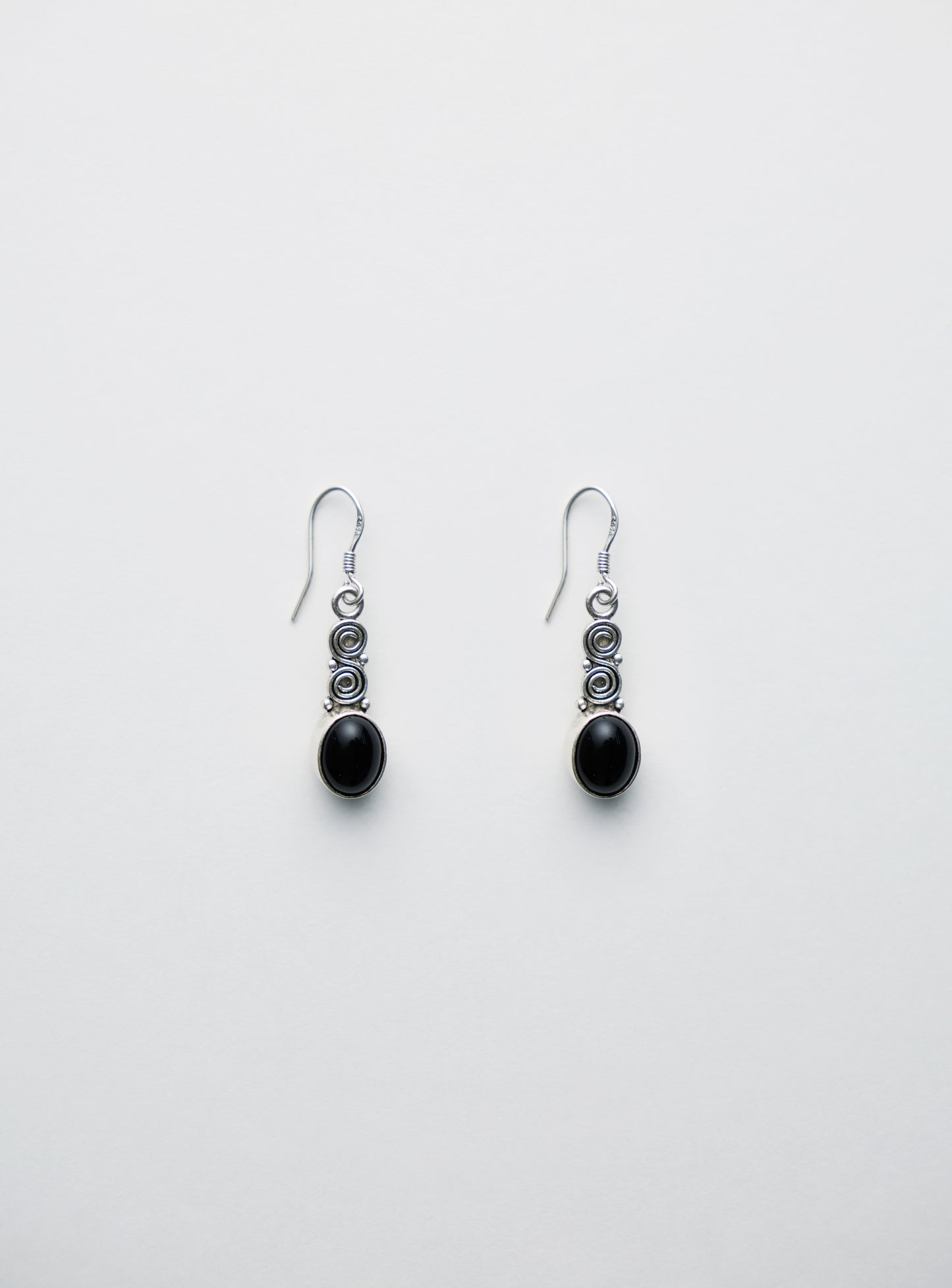 Spiral Oval Earrings