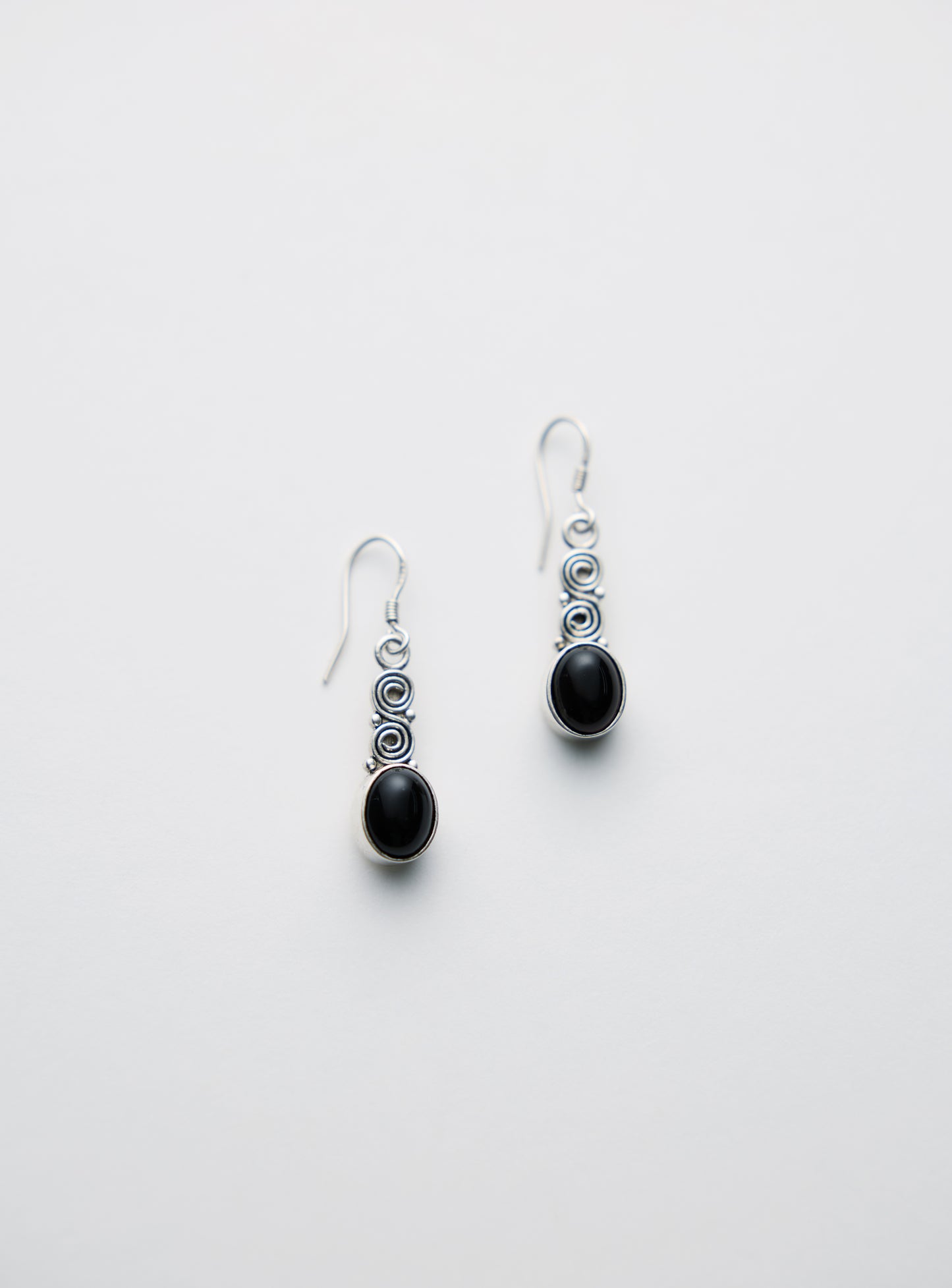 Spiral Oval Earrings