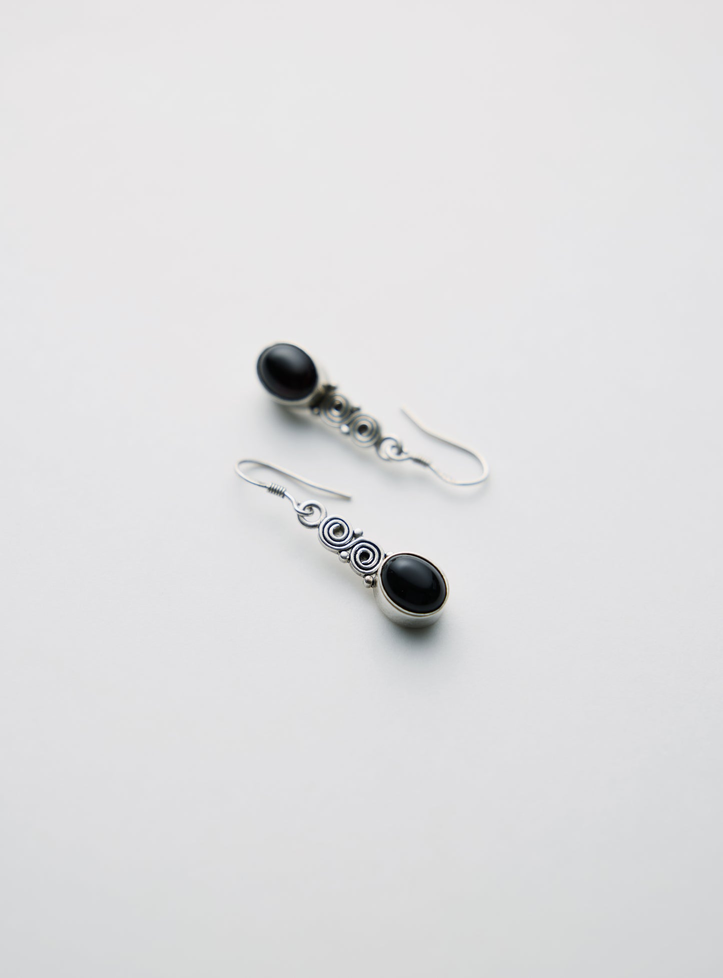 Spiral Oval Earrings