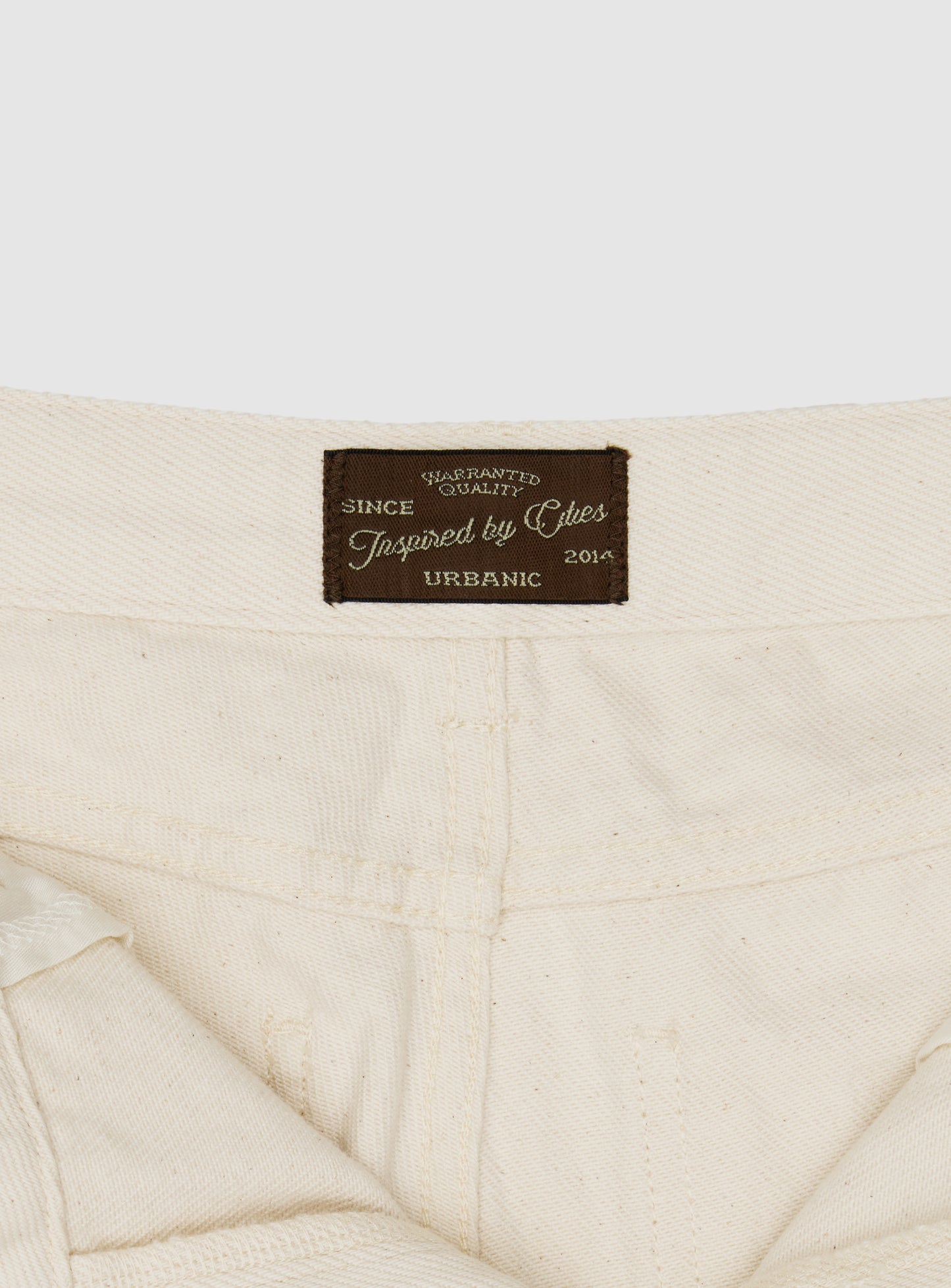 Ecru 5 Pocket Shorts