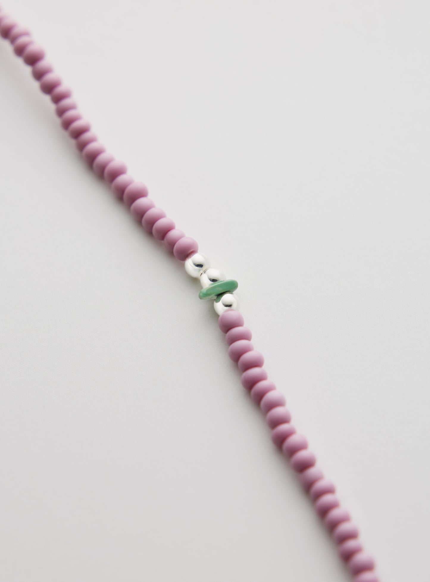 Lavender Venetian Glass Necklace