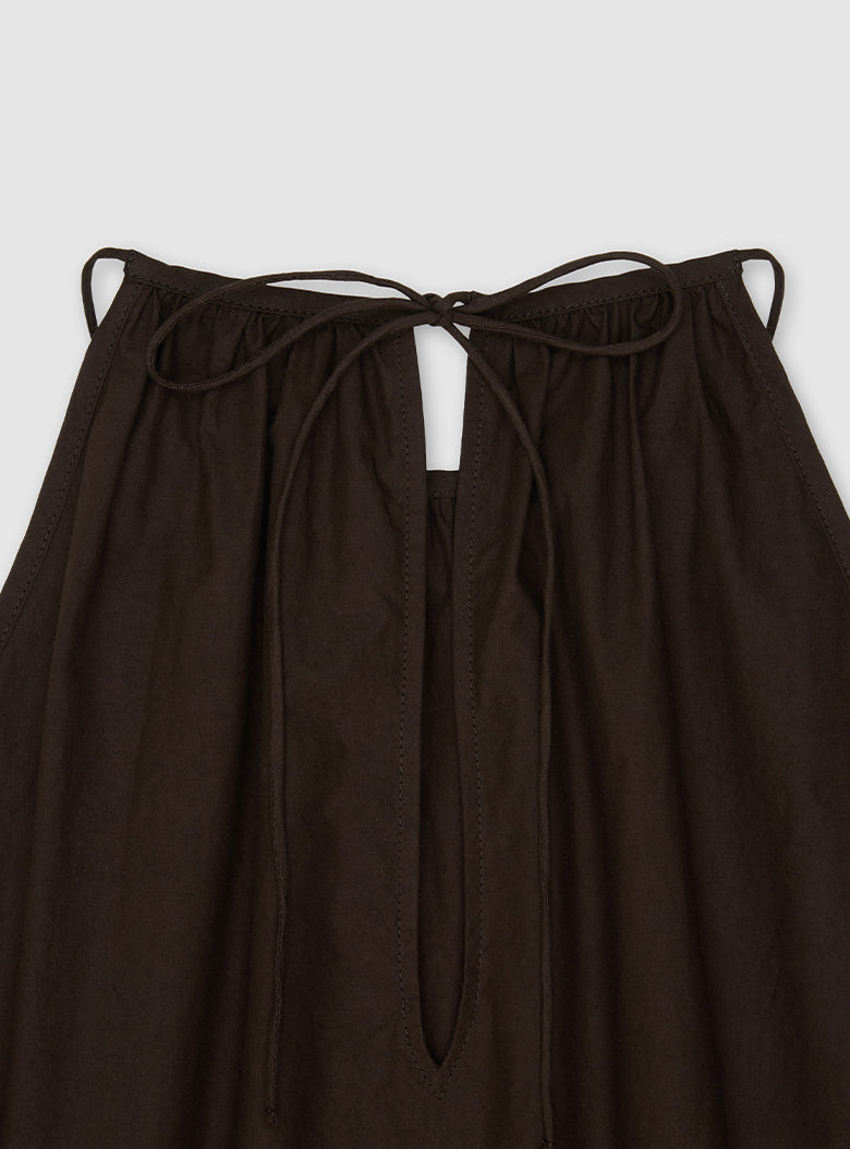 Antibes Halter Blouse (Brown)
