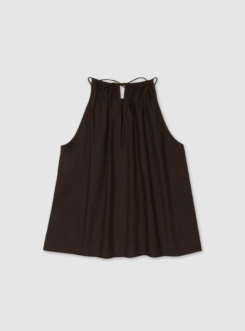 Antibes Halter Blouse (Brown)