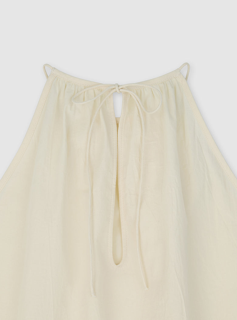 Antibes Halter Blouse (Cream)