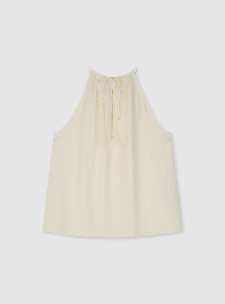 Antibes Halter Blouse (Cream)