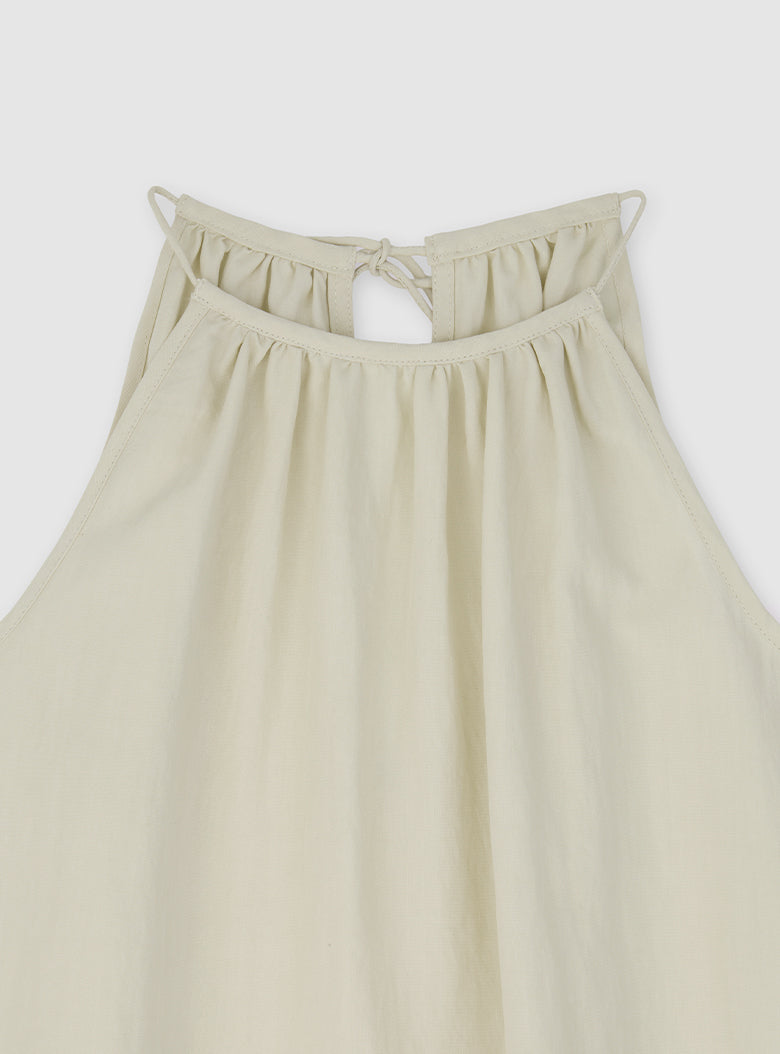 Antibes Halter Dress (LightBeige)