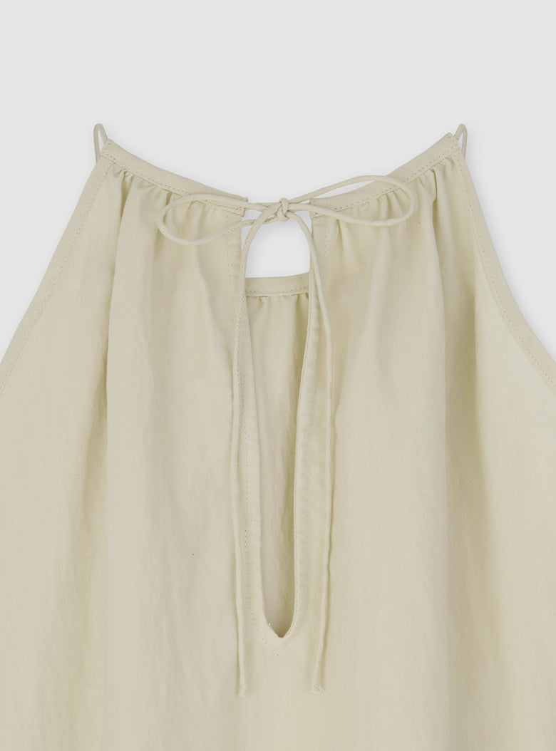 Antibes Halter Dress (LightBeige)
