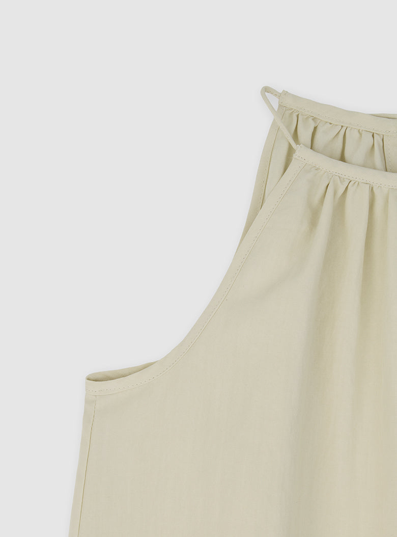 Antibes Halter Dress (LightBeige)