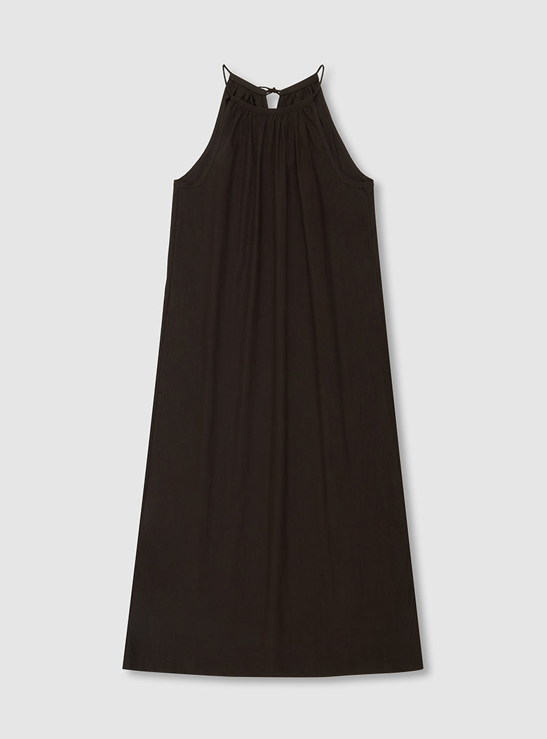 Antibes Halter Dress (Brown)