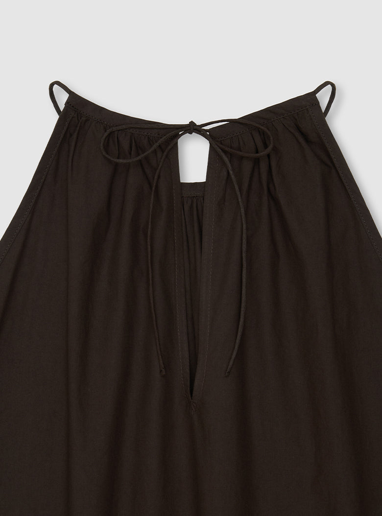 Antibes Halter Dress (Brown)