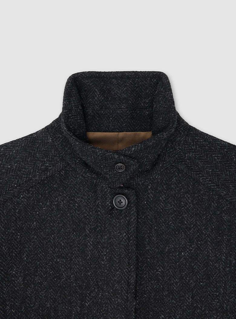 Belted Deck Coat (Herringbone)