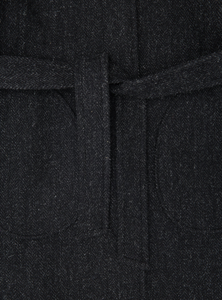 Belted Deck Coat (Herringbone)