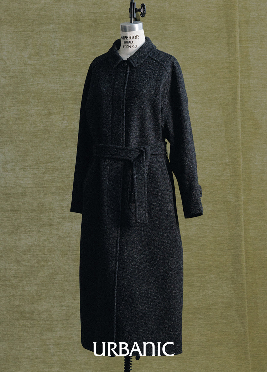 Belted Deck Coat (Herringbone)