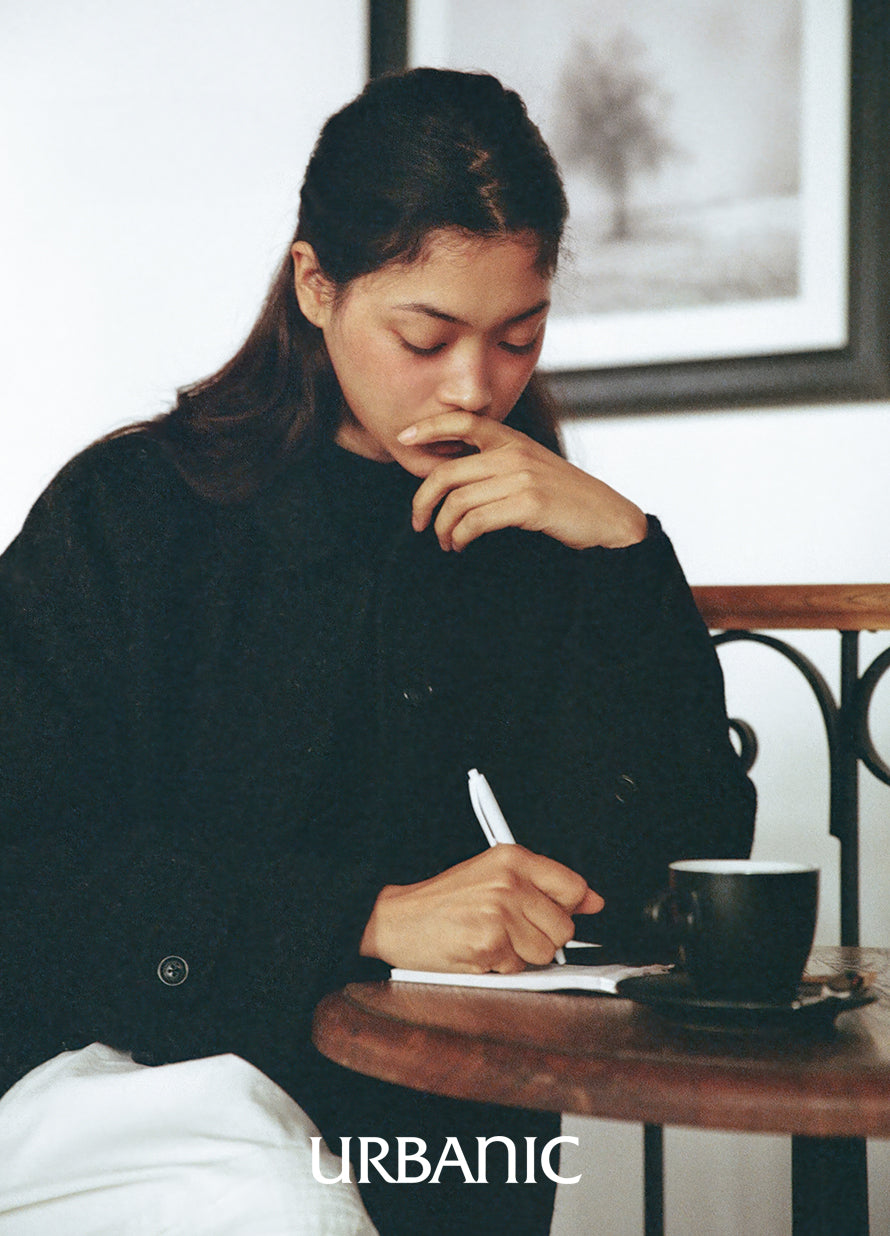 Belted Deck Coat (Herringbone)