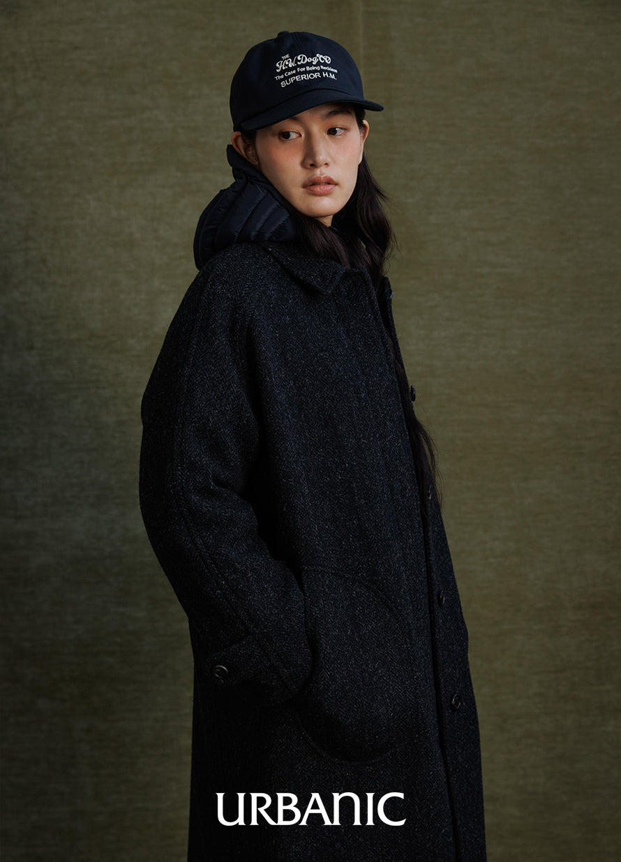 Belted Deck Coat (Herringbone)