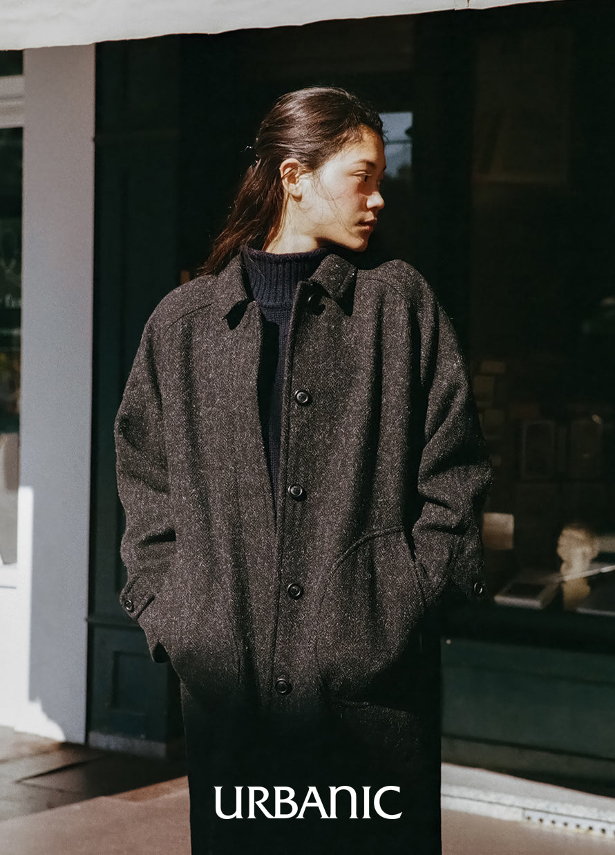 Belted Deck Coat (Herringbone)