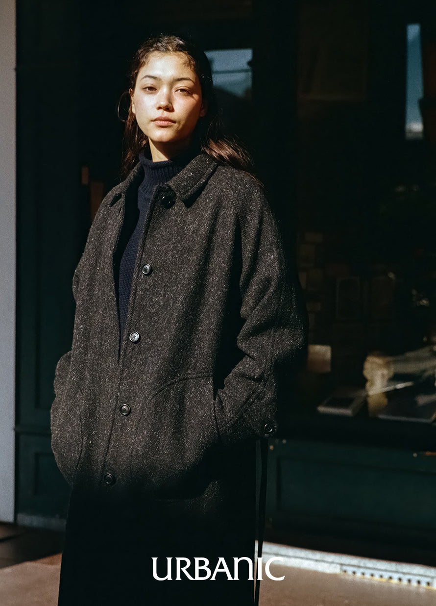 Belted Deck Coat (Herringbone)