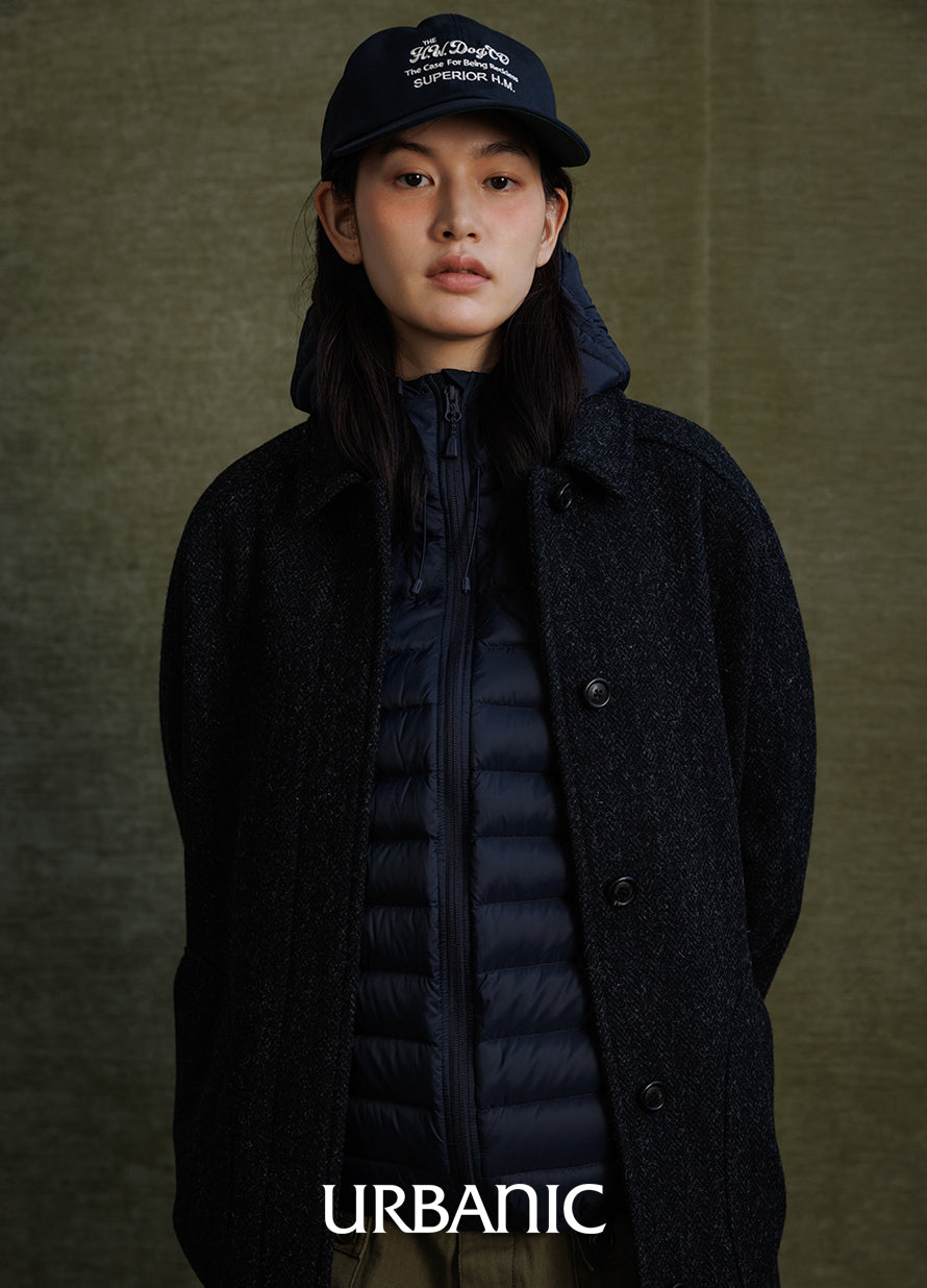 Belted Deck Coat (Herringbone)