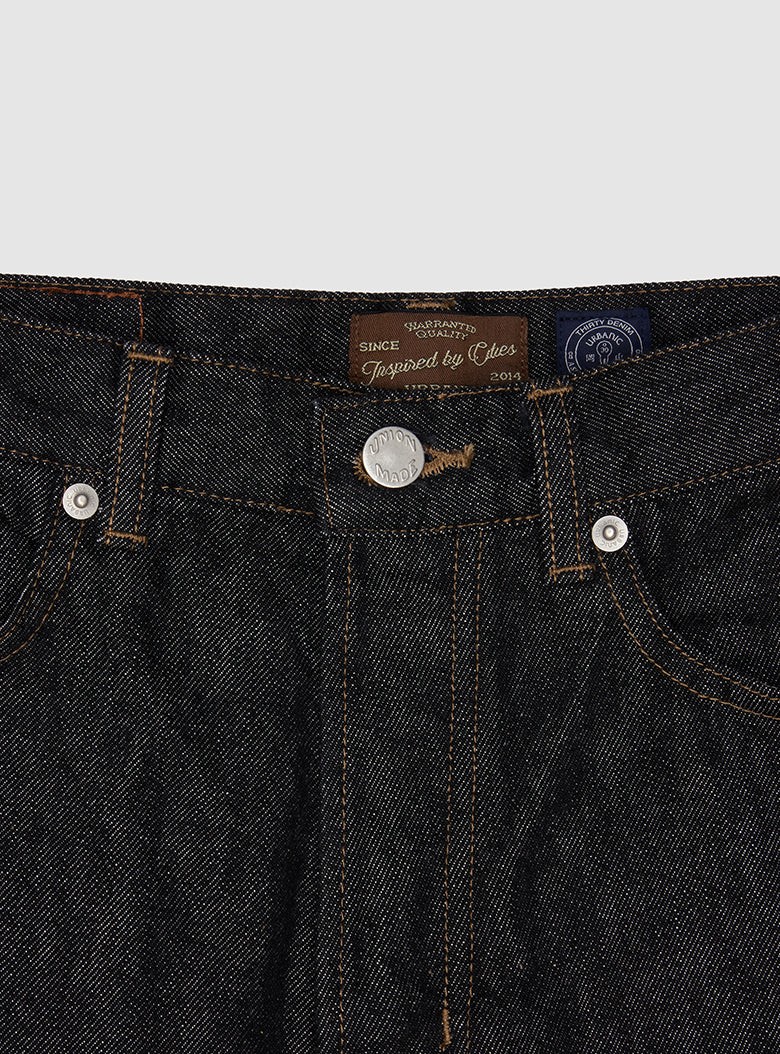 Black Standard Denim Pants