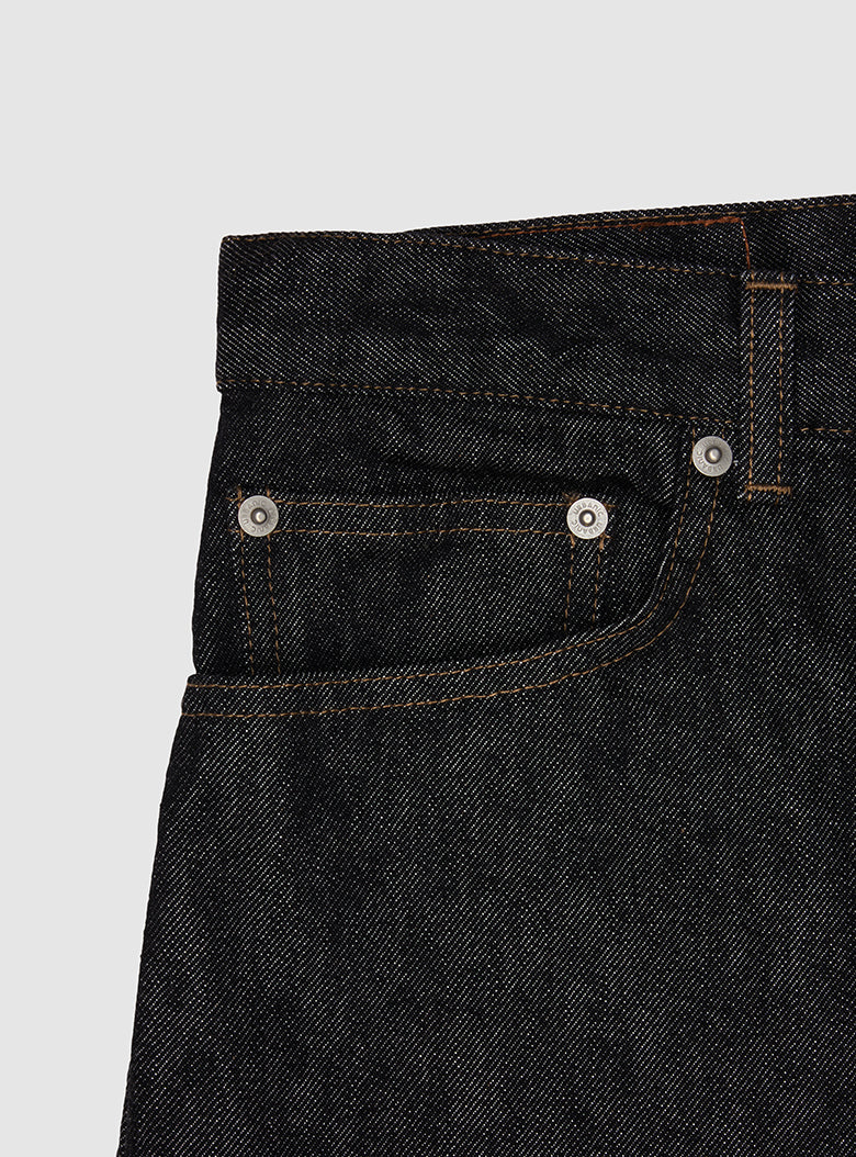Black Standard Denim Pants