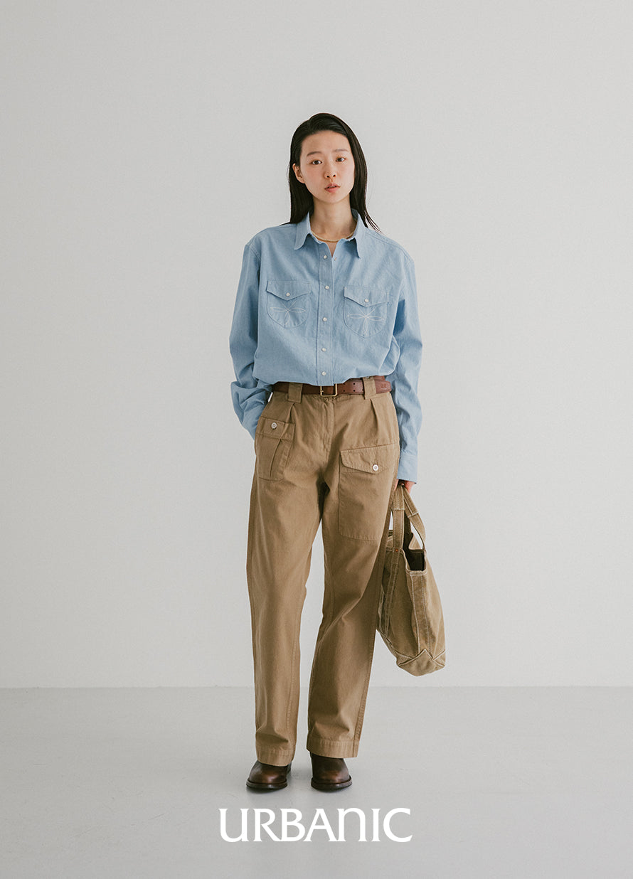 Chambray Western Shirt