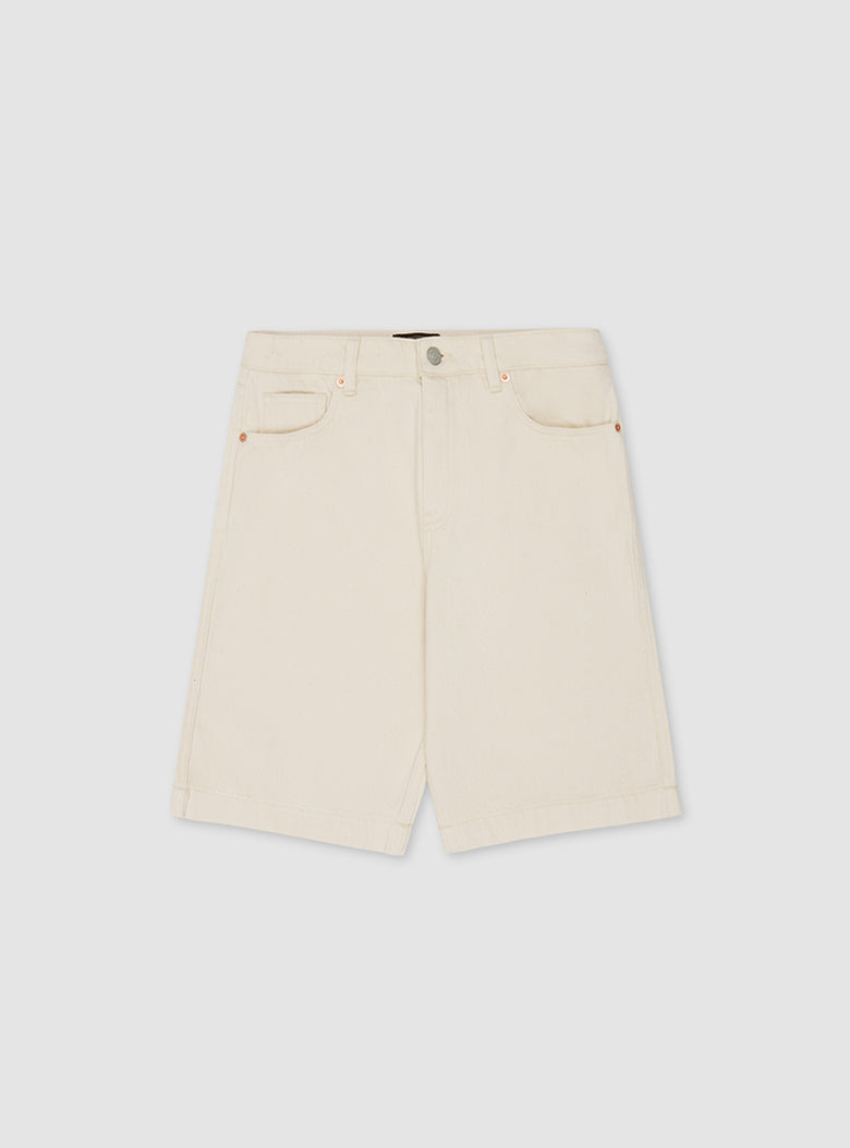 Ecru 5 Pocket Shorts