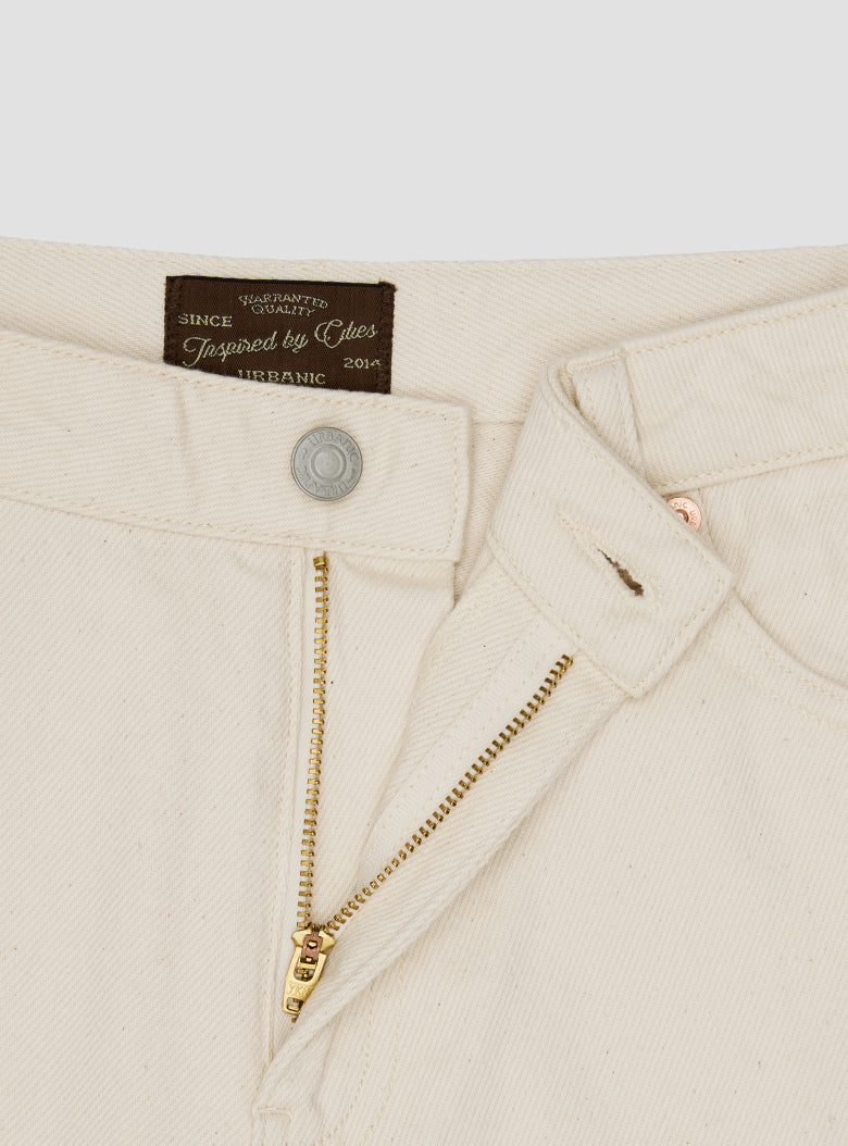 Ecru 5 Pocket Shorts