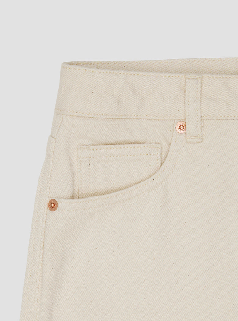 Ecru 5 Pocket Shorts