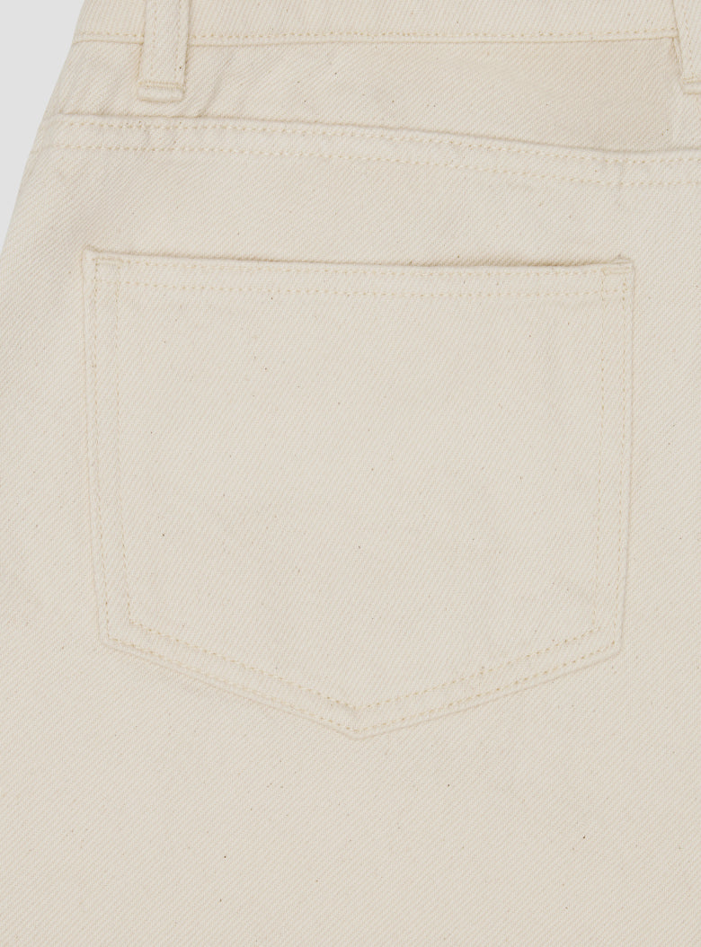 Ecru 5 Pocket Shorts