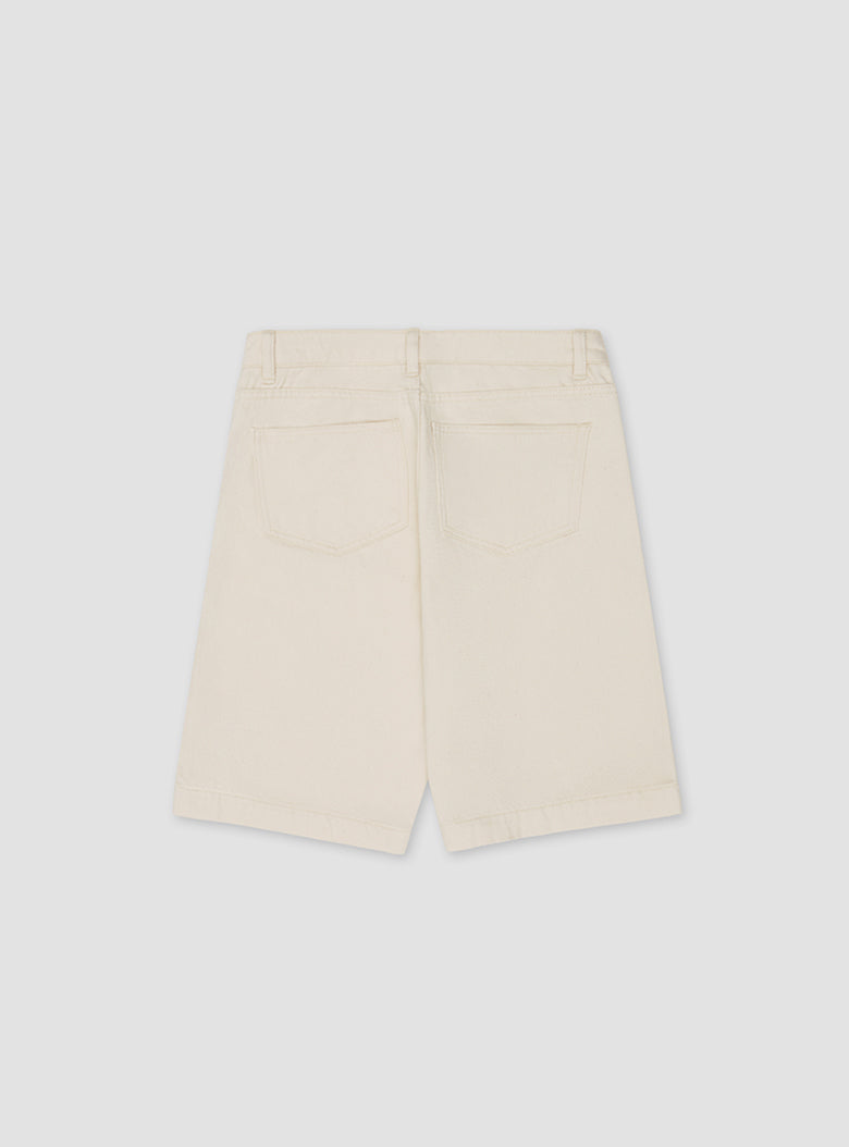 Ecru 5 Pocket Shorts